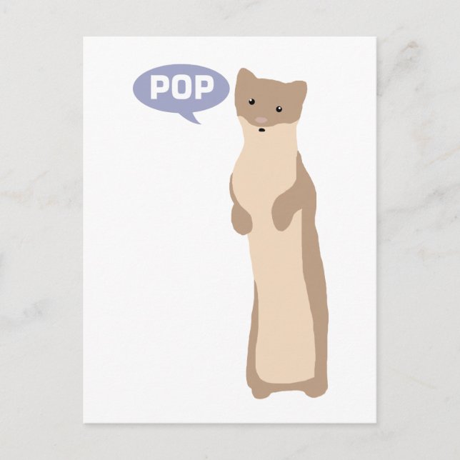 Pop Goes the Weasel Postcard (Front)
