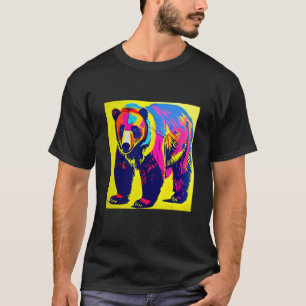 Pop Grizzly Bear Fun Cute For Men Women & Kids T-Shirt