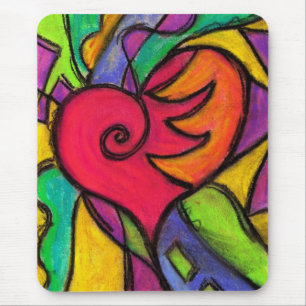 Pop Heart Mouse Mat