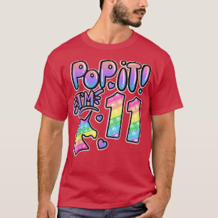 Pop It 11st Birthday Girl Boys 11 Year Old Fidget T-Shirt
