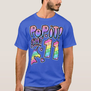 Pop It 11st Birthday Girl Boys 11 Year Old Fidget T-Shirt