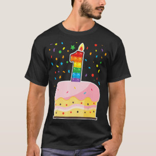 Pop It 1st Birthday cake Girls Boys 1 Years Old Fi T-Shirt