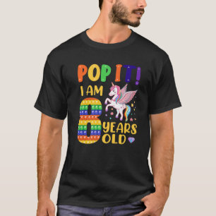 Pop It 8Th Birthday Toddler Girls Boys 8 Years Old T-Shirt