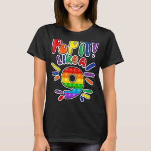 pop it 9th birthday 9th birthday girl T-Shirt