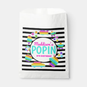 Pop It Birthday Invitation, Pop Fidget Invitation, Favour Bags