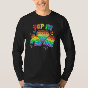 Pop It Fidget Toy Colourful Pop It Toy Game Kids T-Shirt