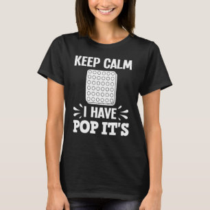 Pop It Fidget Toy Game Funny Stress Bubble 2 T-Shirt