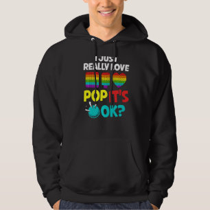 Pop It Fidget Toy Game Funny Stress Bubble   Hoodie