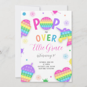 Pop It Fidget Toy Invitation