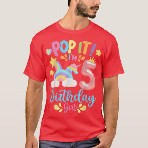 Pop It Im 5th Year old Birthday Girl, Pop it Party T-Shirt