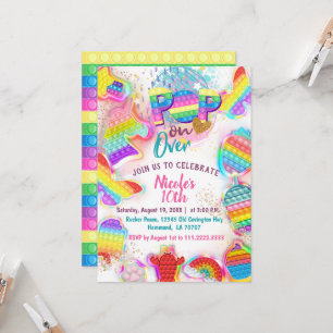 Pop it Invitation