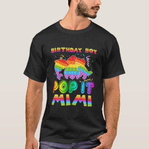 Pop It Mimi Of The Birthday Boy Pop It Shark Dinos T-Shirt