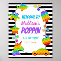 Pop It Toy Birthday Pop On Fidget Push Welcome