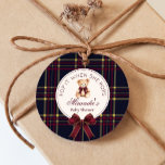 Pop it when she pops Teddy Bear Red Bow Favour Tags<br><div class="desc">Pop it when she pops Teddy Bear Red Bow Favour Tags 
Matching items available.</div>