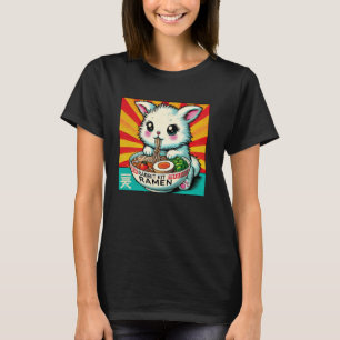 Pop Japanese Art Postage Stamp Noodles Rabbit Kit T-Shirt