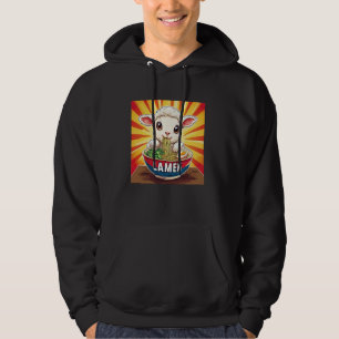 Pop Japanese Art Sunset Noodles Cute Lamb Sheep Ra Hoodie
