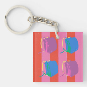 Pop Japanese School Bag Key Ring