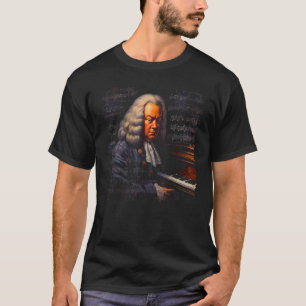 Pop Johann Sebastian Bach Music Piano Pianist T-Shirt