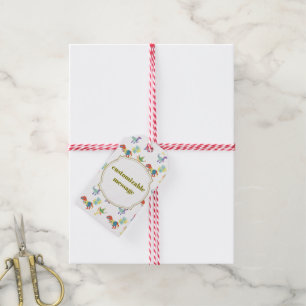 Pop Kanji Dinosaur Gift Tags