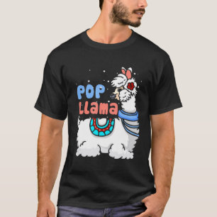 Pop Llama Matching Family Christmas Pyjamas T-Shirt