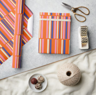 Pop Mod Geometric Retro Contemporary Pattern Wrapping Paper