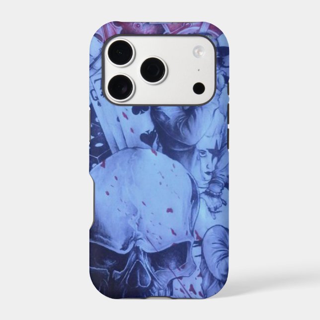 Pop Musicians | Vibrant Blue & Purple Abstract Art (Back)
