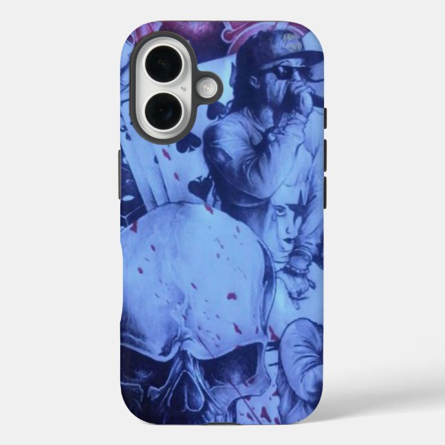 Pop Musicians | Vibrant Blue & Purple Abstract Art Case-Mate iPhone Case (Back)