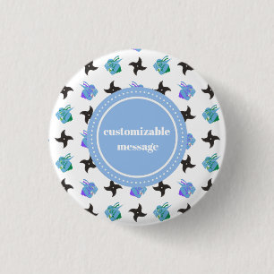 Pop Ninja Throwing Star 3 Cm Round Badge