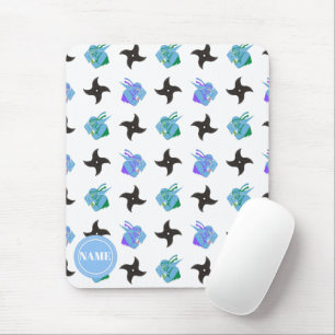 Pop Ninja Throwing Star Mouse Mat