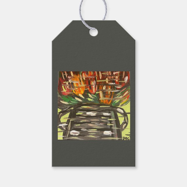 Pop of Colour- Black Gift Tag (Front)