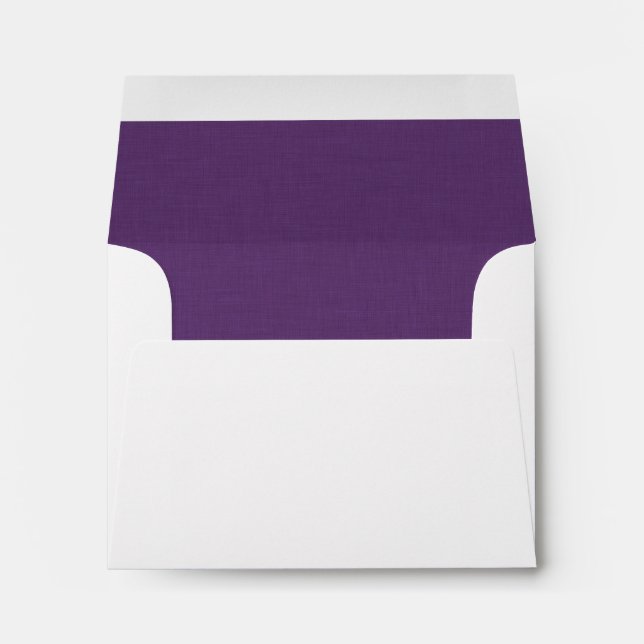 Pop of Colour PURPLE Wedding RSVP V36 Envelopes (Back (Bottom))