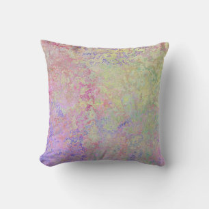 Pop of Pastel Colourful Alcohol Ink Abstract Cushion