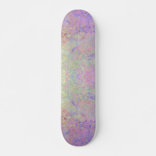 Pop of Pastel Colourful Alcohol Ink Abstract Skateboard