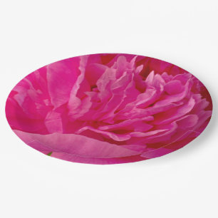 Pop of Pink Peony-Paper Party Plates