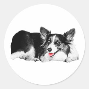 Pop of Red, Pocket of Joy Classic Round Sticker