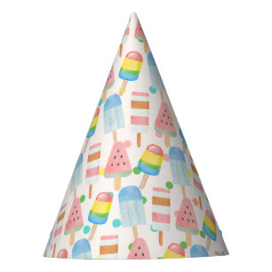 Pop on Over and Chill Ice-cream Kids Birthday Party Hat