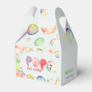 Pop on over! Soap bubbles birthday kid Favour Box