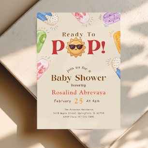 Pop on Over Summer Popsicle Baby Shower Invitation