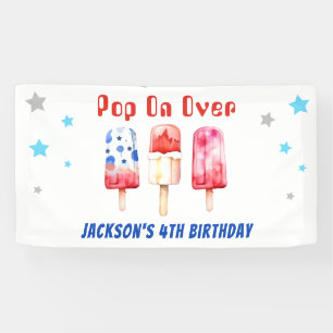 Pop Over Kids Summer Popsicle Birthday Banner