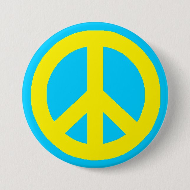 Pop Peace 7.5 Cm Round Badge (Front)