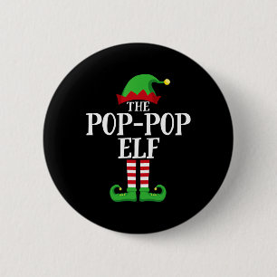 Pop-pop Elf Matching Family Group Christmas Party 6 Cm Round Badge