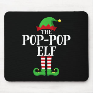 Pop-pop Elf Matching Family Group Christmas Party Mouse Mat