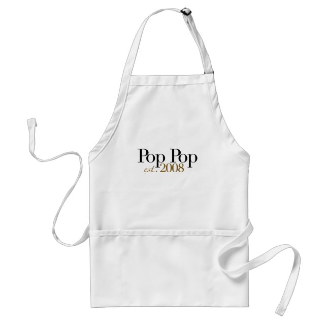 Pop Pop Est 2009 Standard Apron (Front)