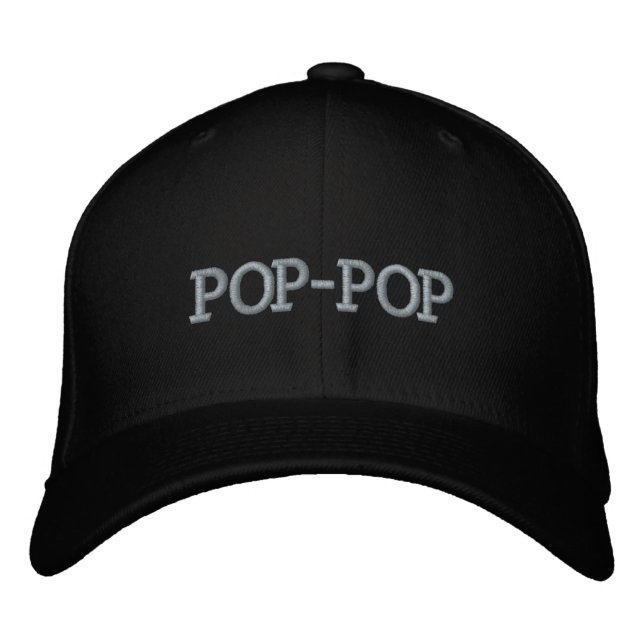 Pop Pop Grandpa Embroidered Baseball Cap (Front)