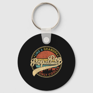 Pop Pop Like A Grandpa Only Cooler Retro Pop-pop F Key Ring