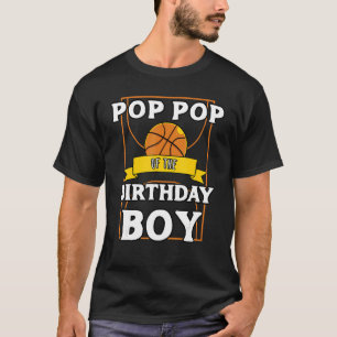 Pop Pop Of The Birthday Baller Basketball Bday Par T-Shirt
