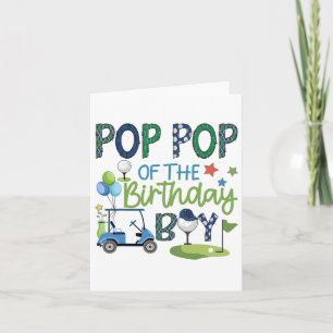 Pop Pop Of The Birthday Boy Hole In One Golf Sport Card
