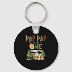 Pop pop of the one happy camper 1st birthday key ring