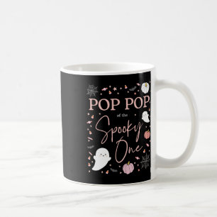 Pop Pop Of The Spooky One Girl First Birthday Pink Coffee Mug