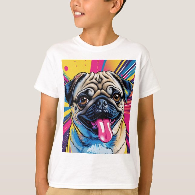 Pop pop pug shirt art 01 (Front)
